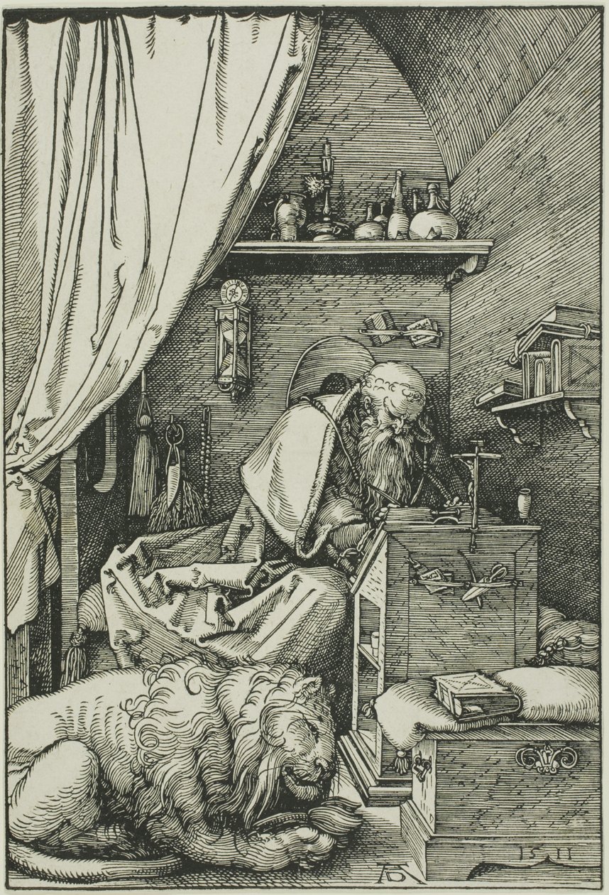 Sankt Hieronymus i sin celle af Albrecht Dürer