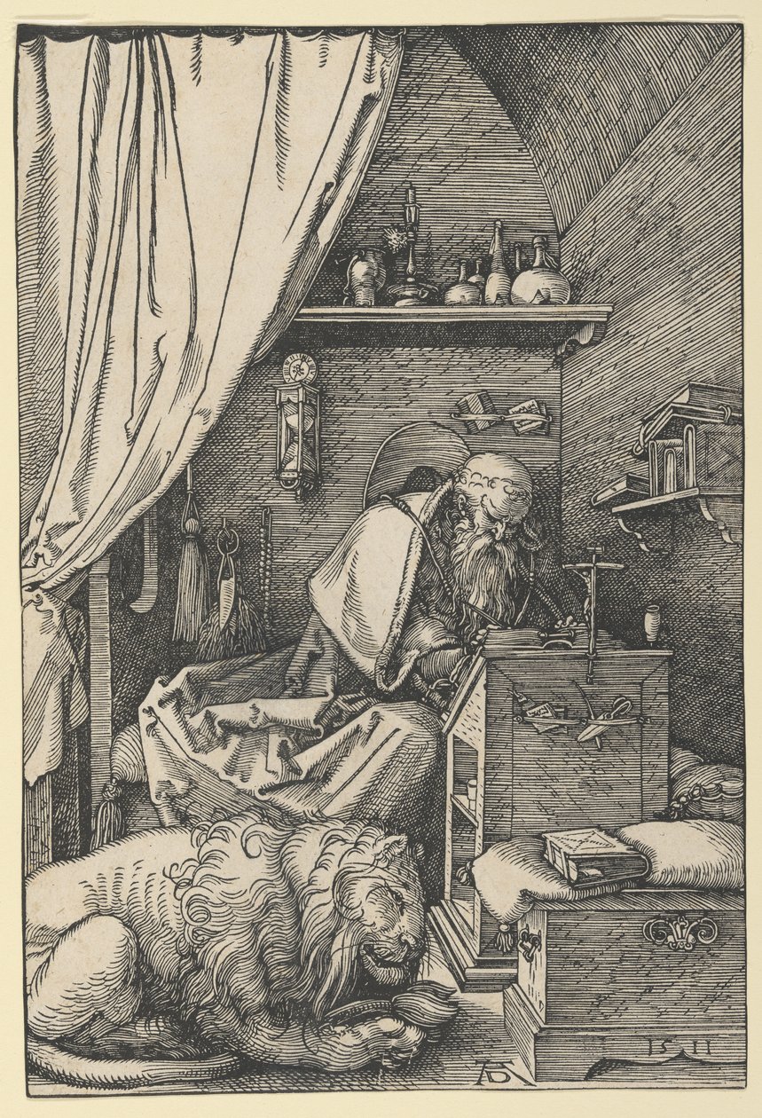 Sankt Hieronymus i sin celle af Albrecht Dürer
