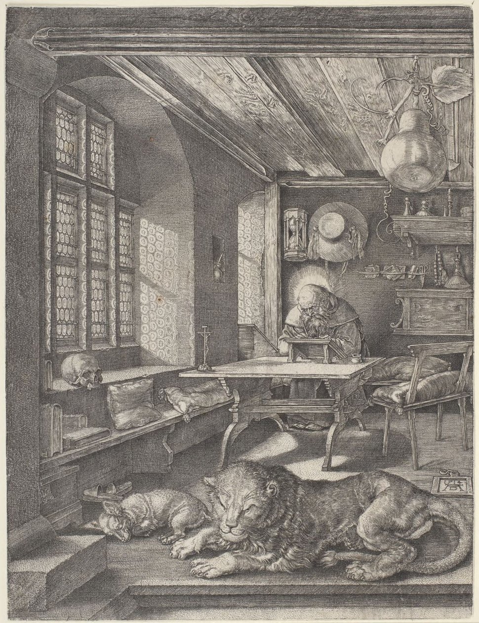 Sankt Hieronymus i sit studerekammer af Albrecht Dürer