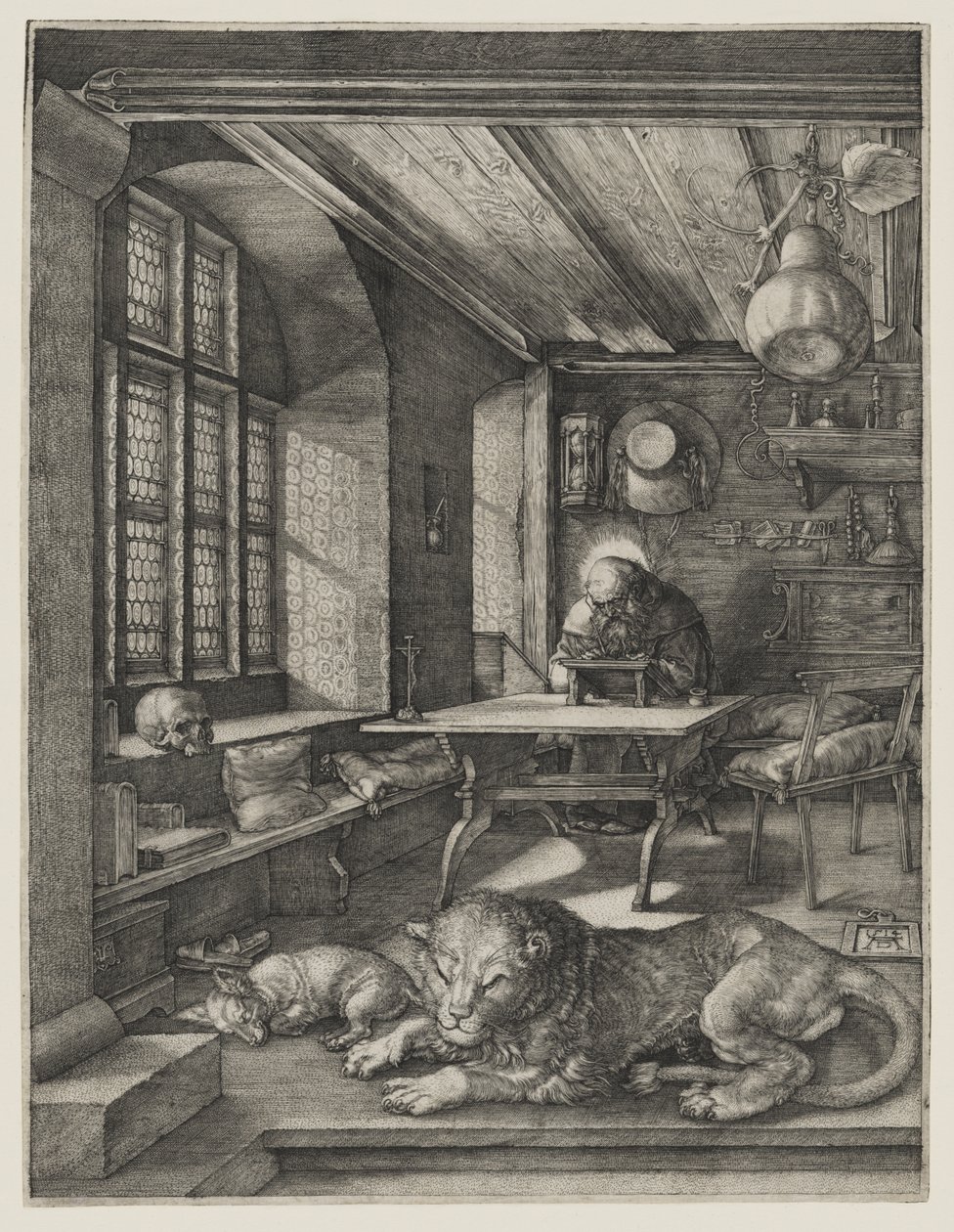 Sankt Hieronymus i sit studerekammer af Albrecht Dürer