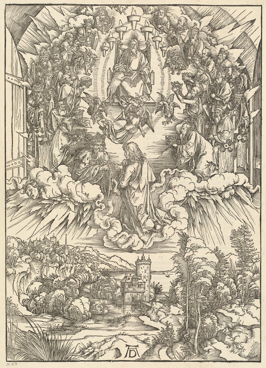Sankt Johannes foran Gud og de ældste af Albrecht Dürer