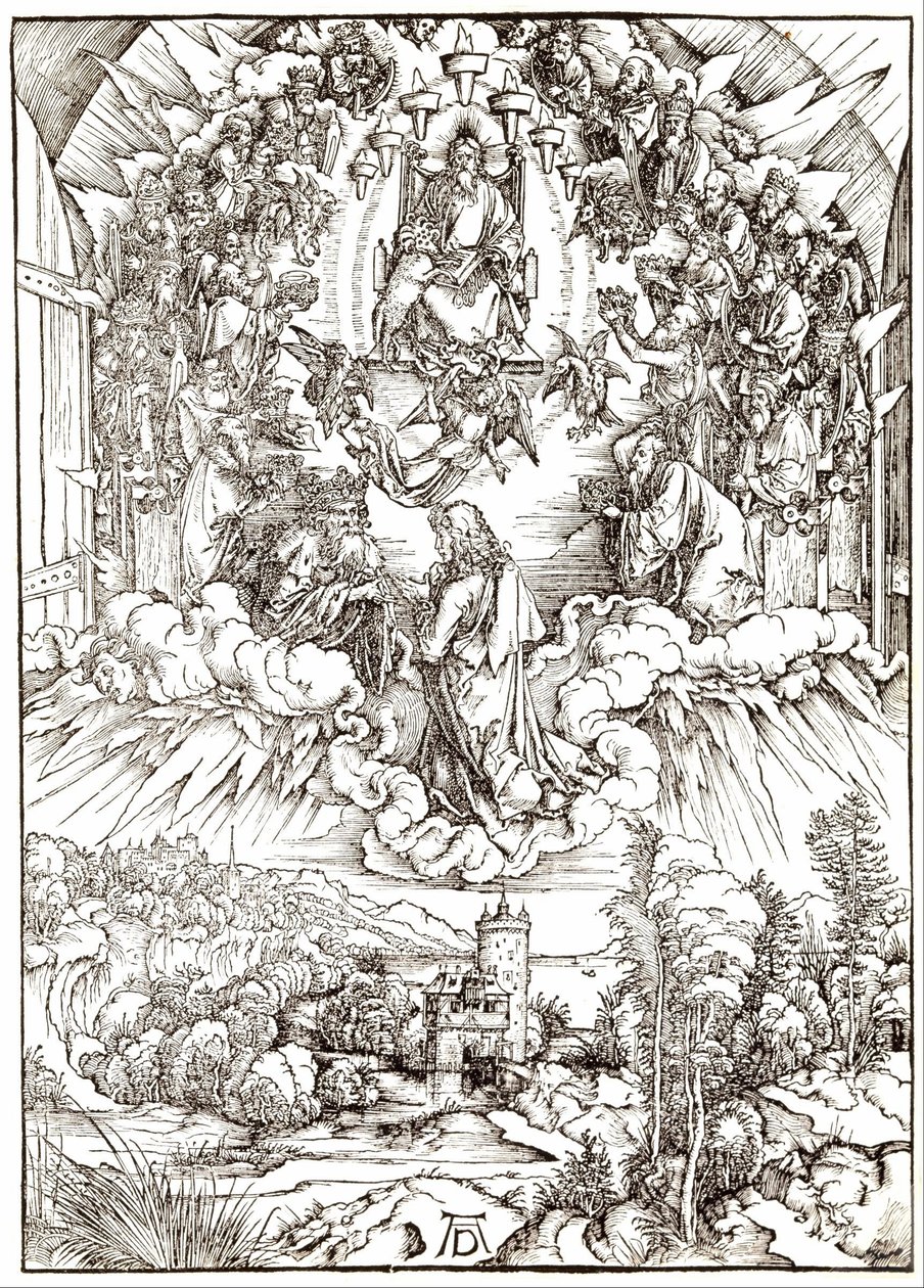Sankt Johannes foran Gud og de ældste af Albrecht Dürer