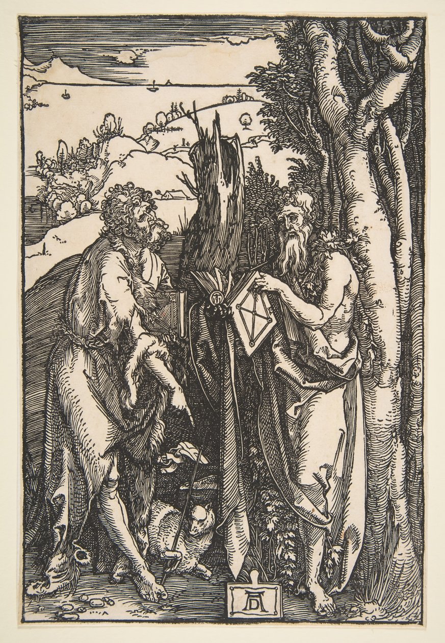 Sankt Johannes Døberen og Sankt Onuphrius, ca. 1503. af Albrecht Dürer