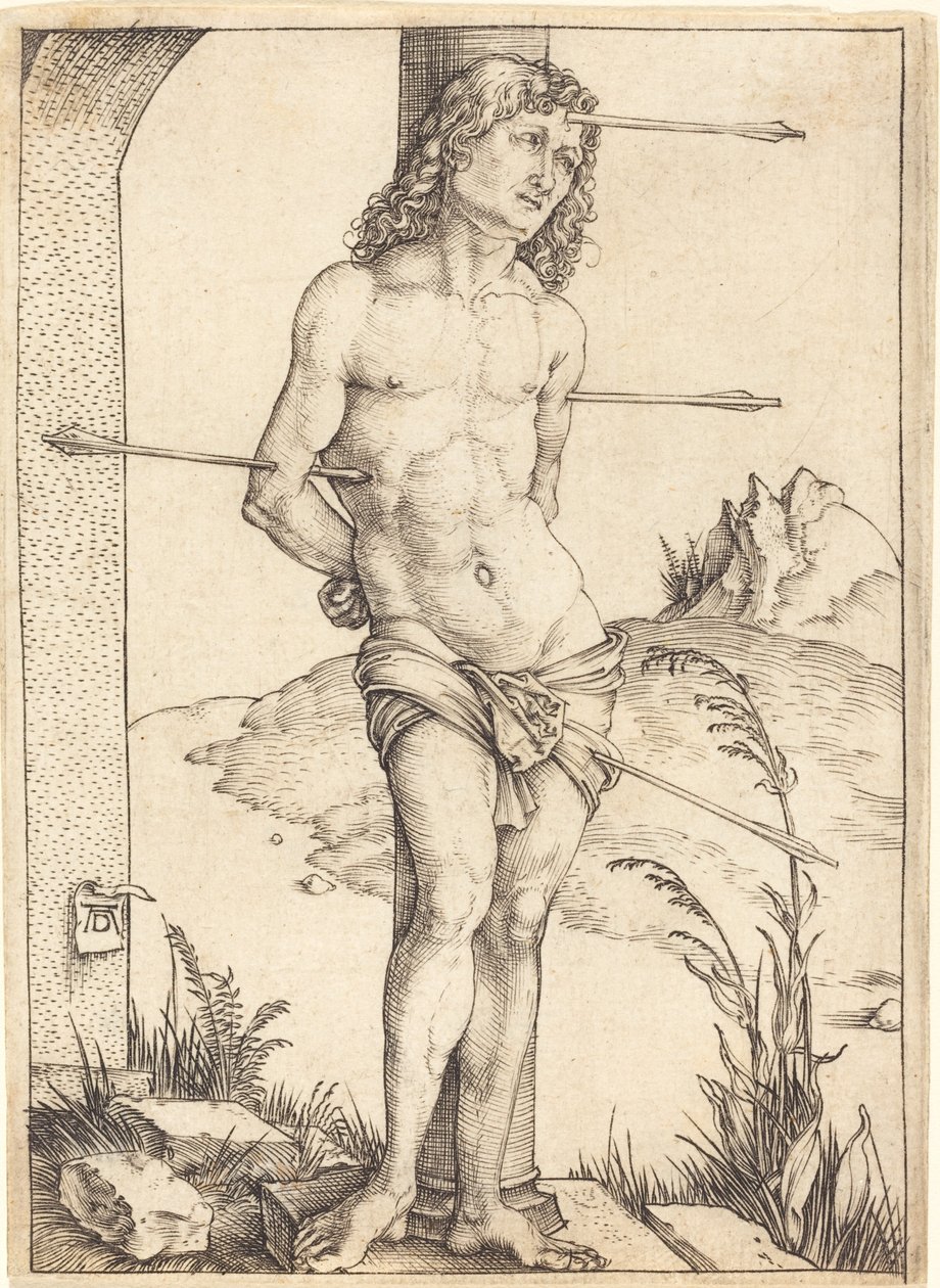 Sankt Sebastian bundet til søjlen af Albrecht Dürer