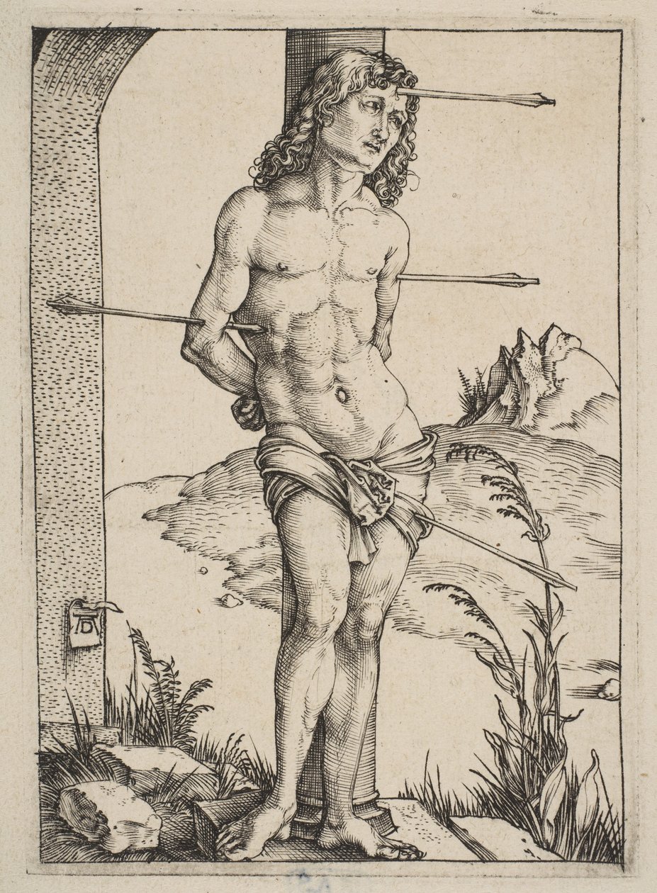 Sankt Sebastian bundet til søjlen af Albrecht Dürer