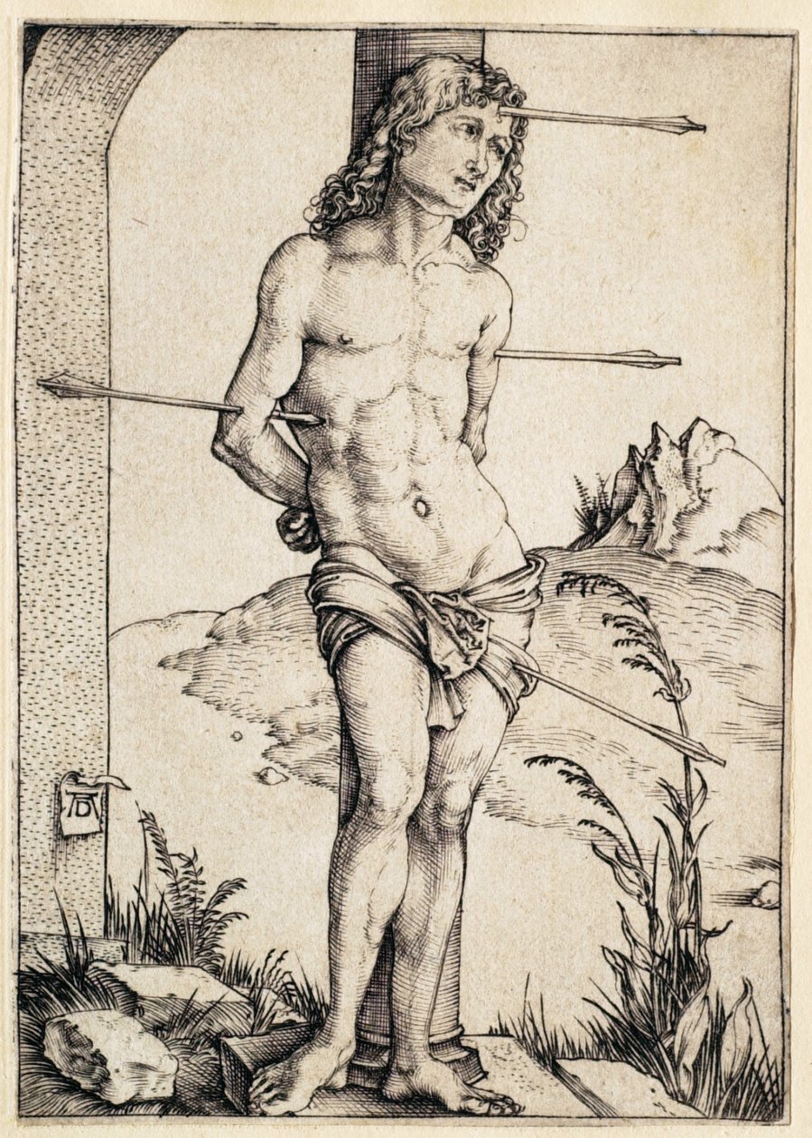 Sankt Sebastian bundet til søjlen af Albrecht Dürer