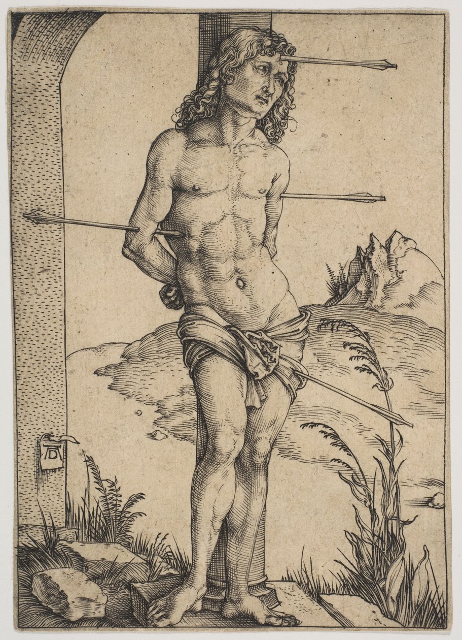 Sankt Sebastian bundet til søjlen af Albrecht Dürer