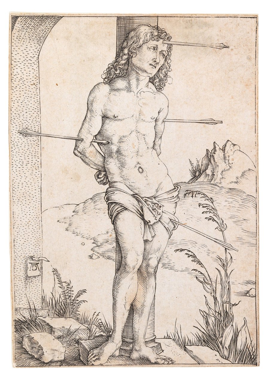 Sankt Sebastian ved Søjlen, ca. 1500. af Albrecht Dürer