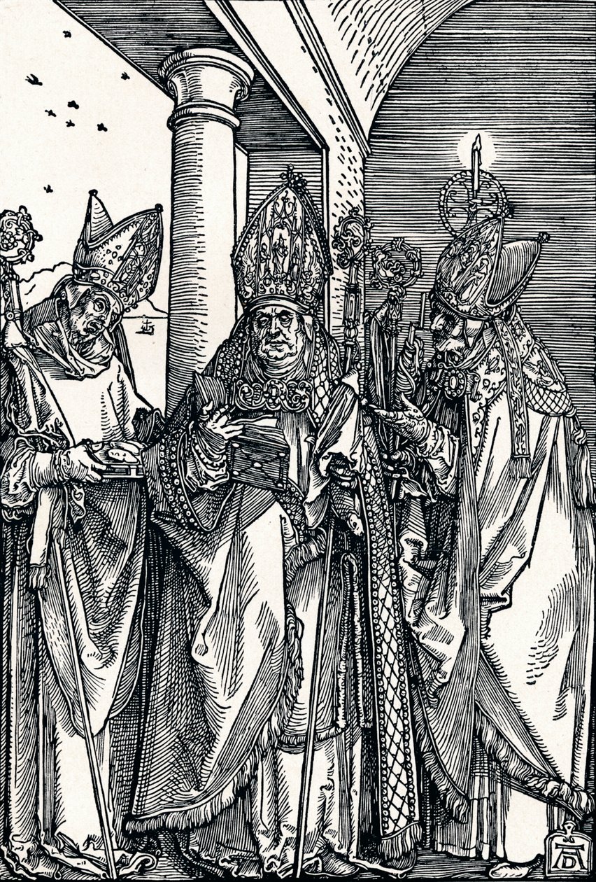 Saints Nicholas, Ulrich og Erasmus, 1508 1906. af Albrecht Dürer