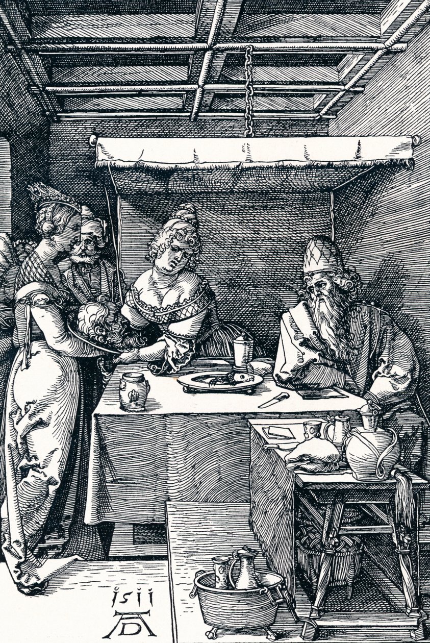 Salome præsenterer Johannes Døberens hoved for Herodias, 1511 1906 af Albrecht Dürer