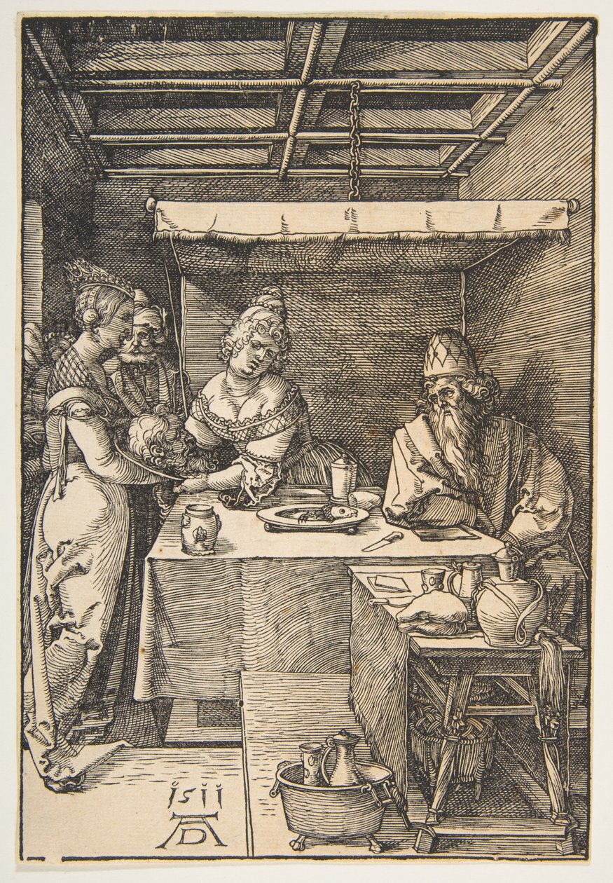 Salome modtager Johannes Døberens hoved af Albrecht Dürer