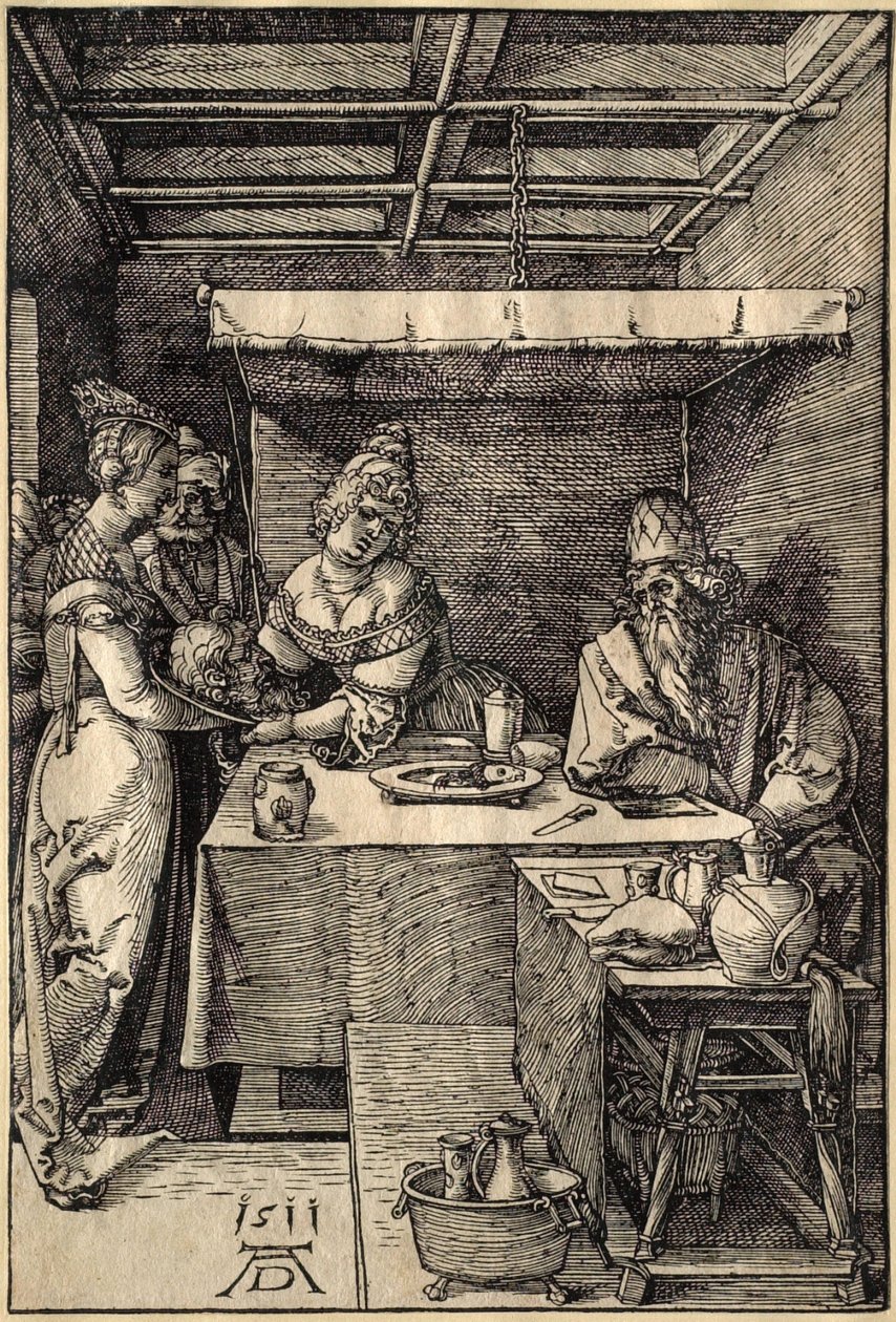 Salome modtager Johannes Døberens hoved af Albrecht Dürer