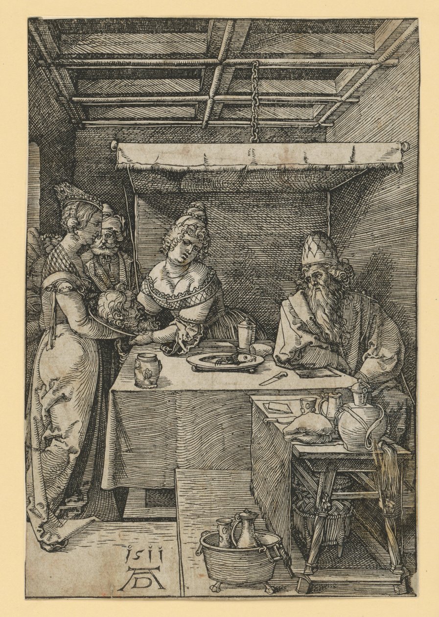 Salome modtager Johannes Døberens hoved af Albrecht Dürer