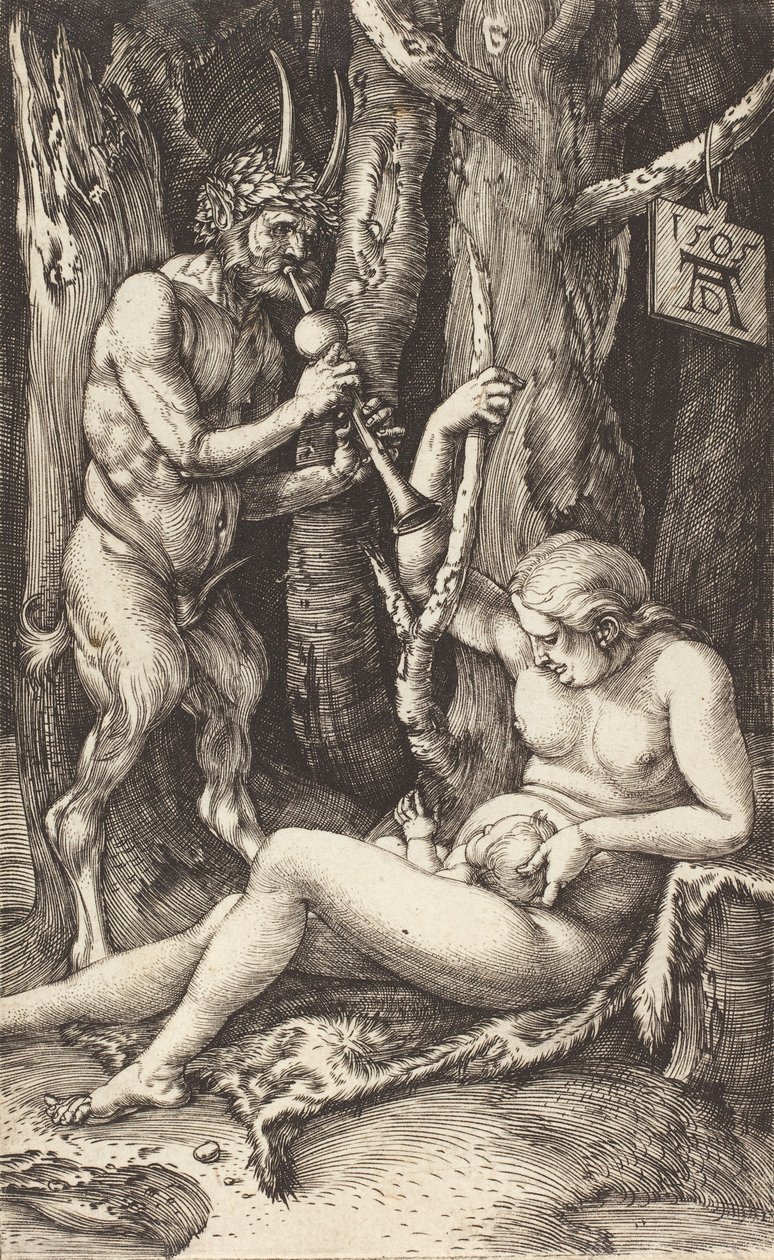 Satyrfamilien, 1505. af Albrecht Dürer