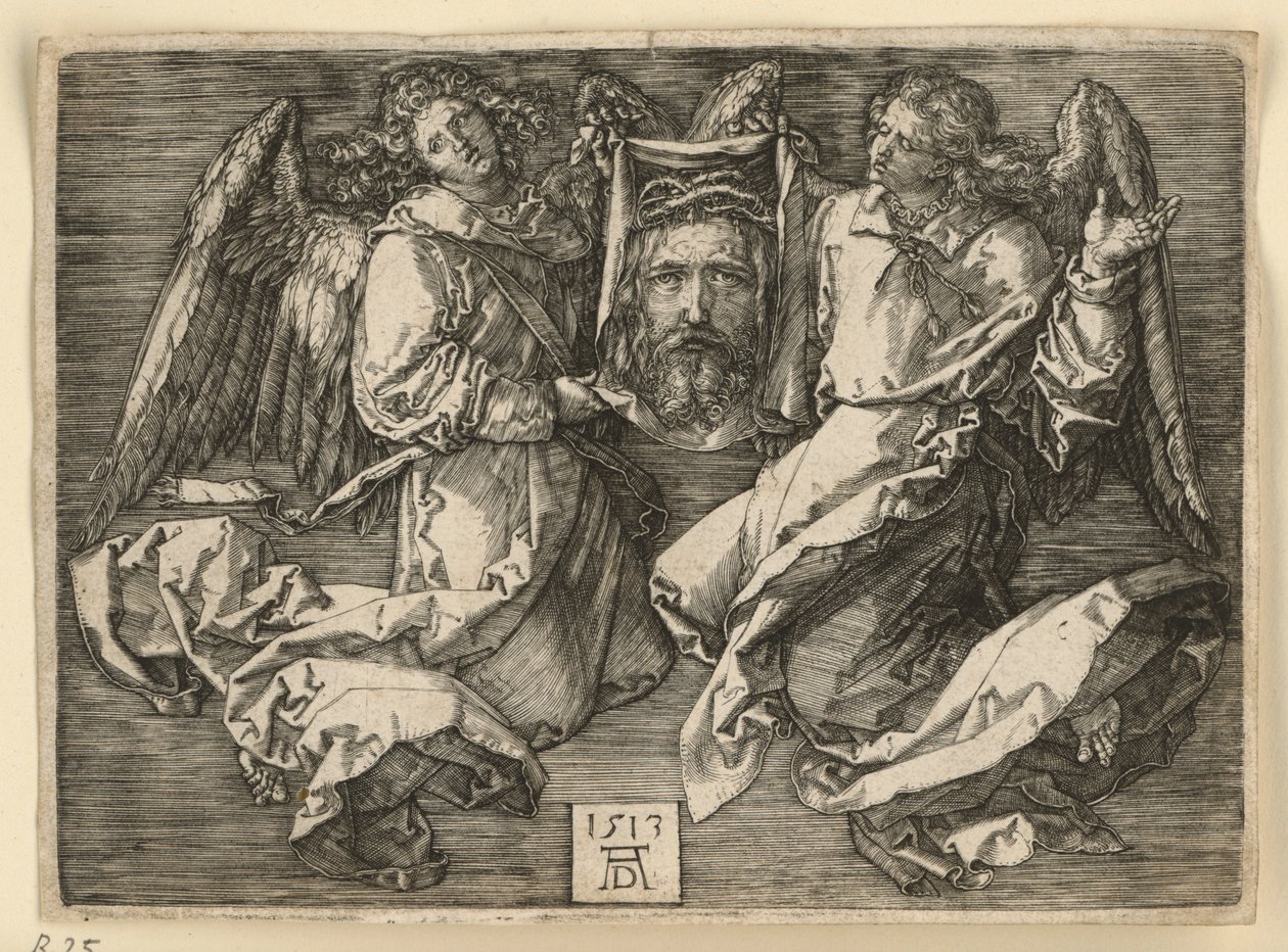 Veronikas svededug, holdt af to engle af Albrecht Dürer