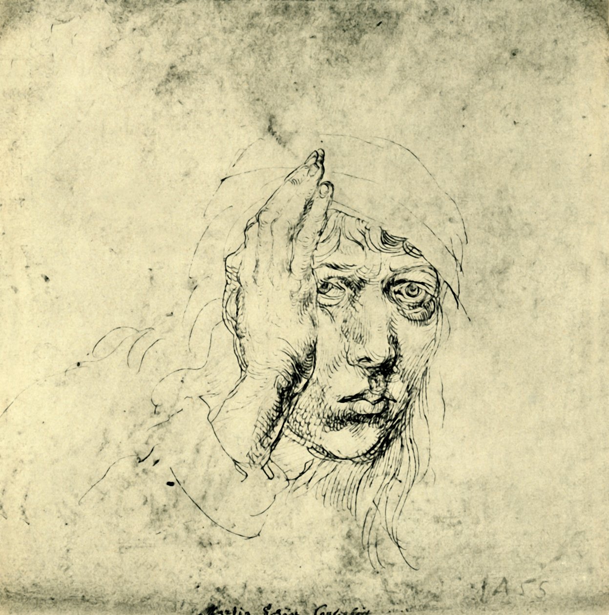 Selvportræt med bandage, 1492, 1943. af Albrecht Dürer