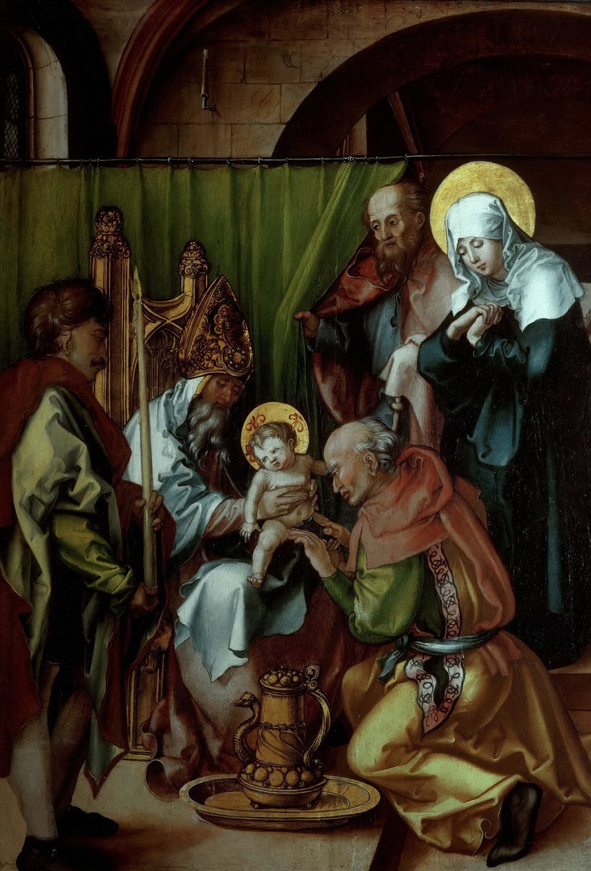 Seven Sorrows Polyptykon Jesu omskæring, 1495-1496. af Albrecht Dürer