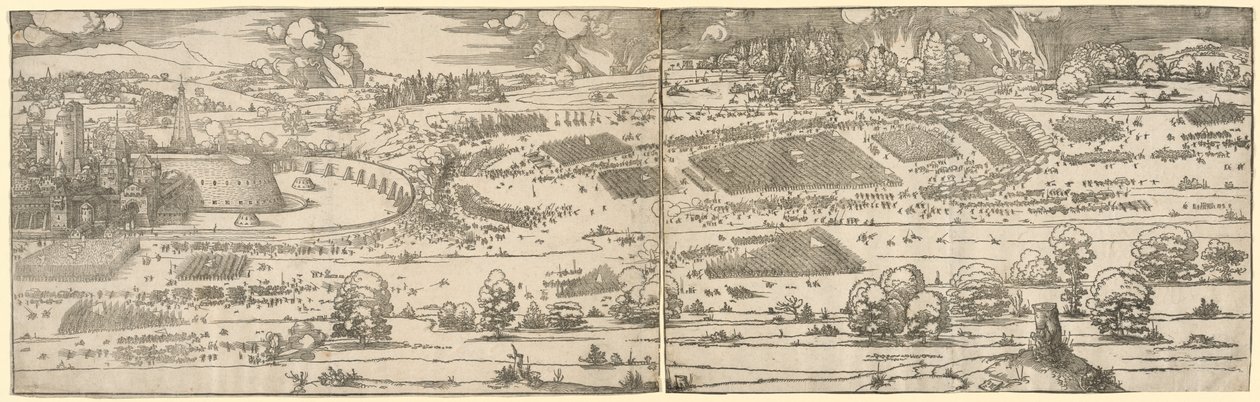Belejring af en fæstning af Albrecht Dürer