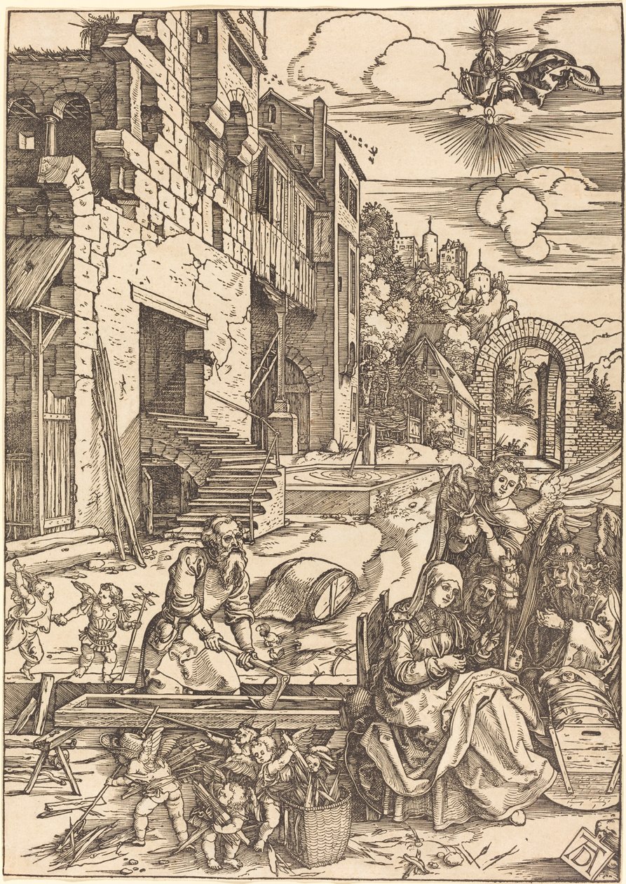 Den hellige families ophold i Egypten af Albrecht Dürer