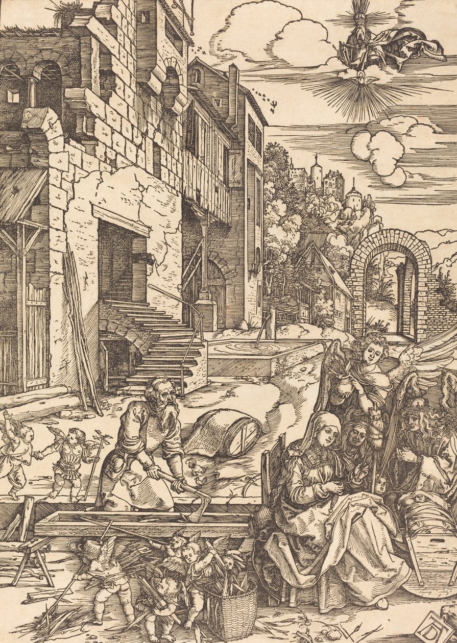 Den hellige families ophold i Egypten, ca. 1504. af Albrecht Dürer