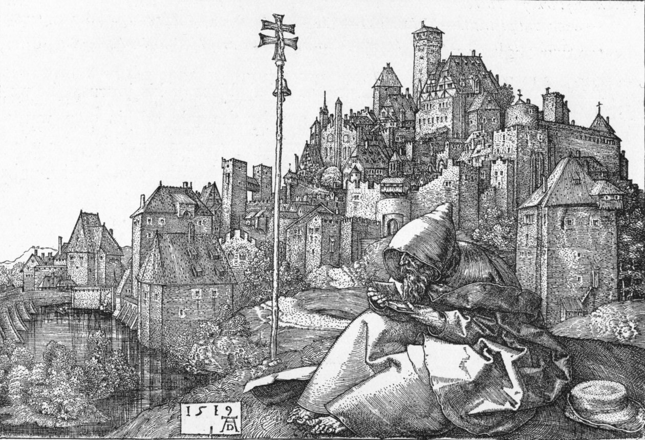 St. Anthony Reading, 1519, 1906 af Albrecht Dürer