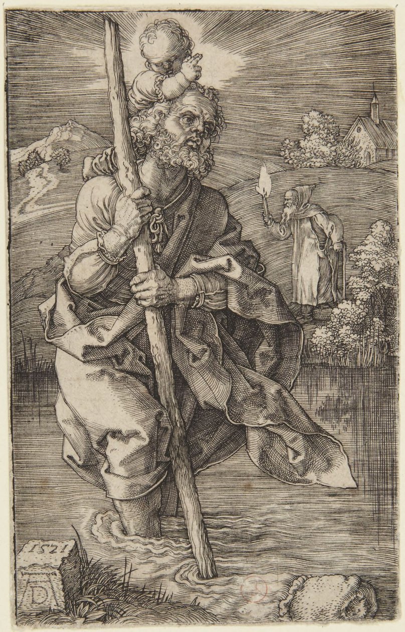 Sankt Kristoffer af Albrecht Dürer