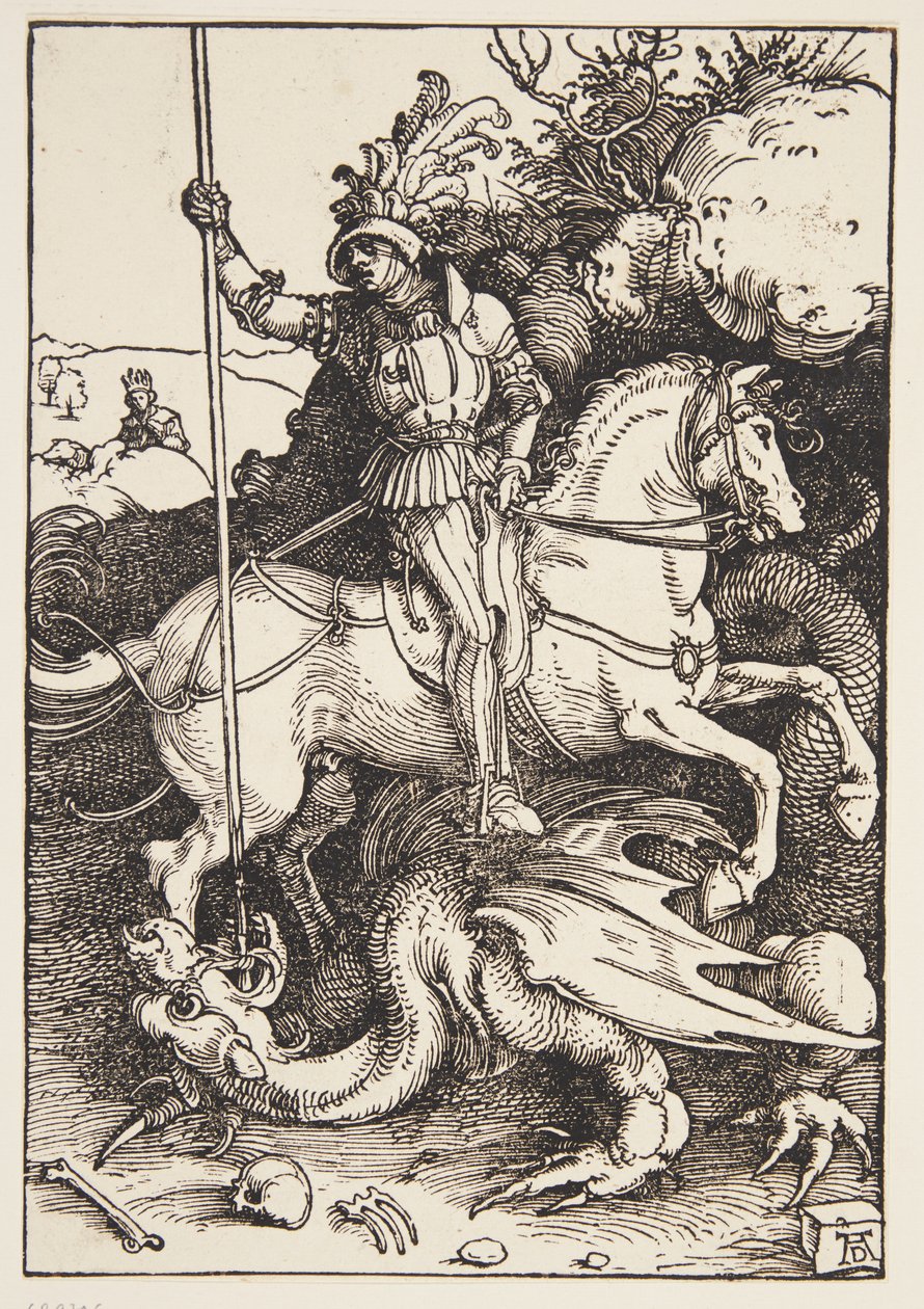 St. Georg dræber dragen af Albrecht Dürer