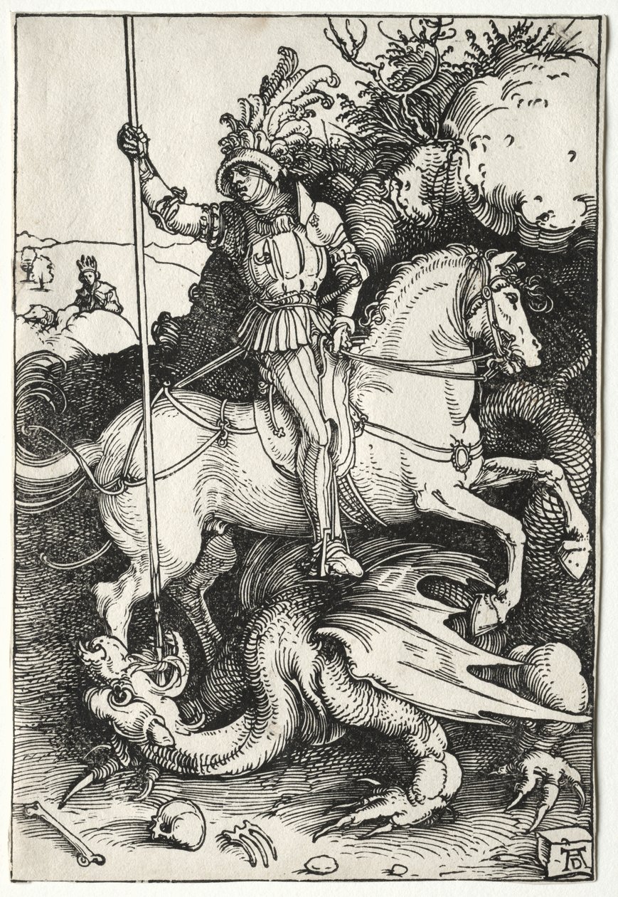 St. George dræber dragen af Albrecht Dürer