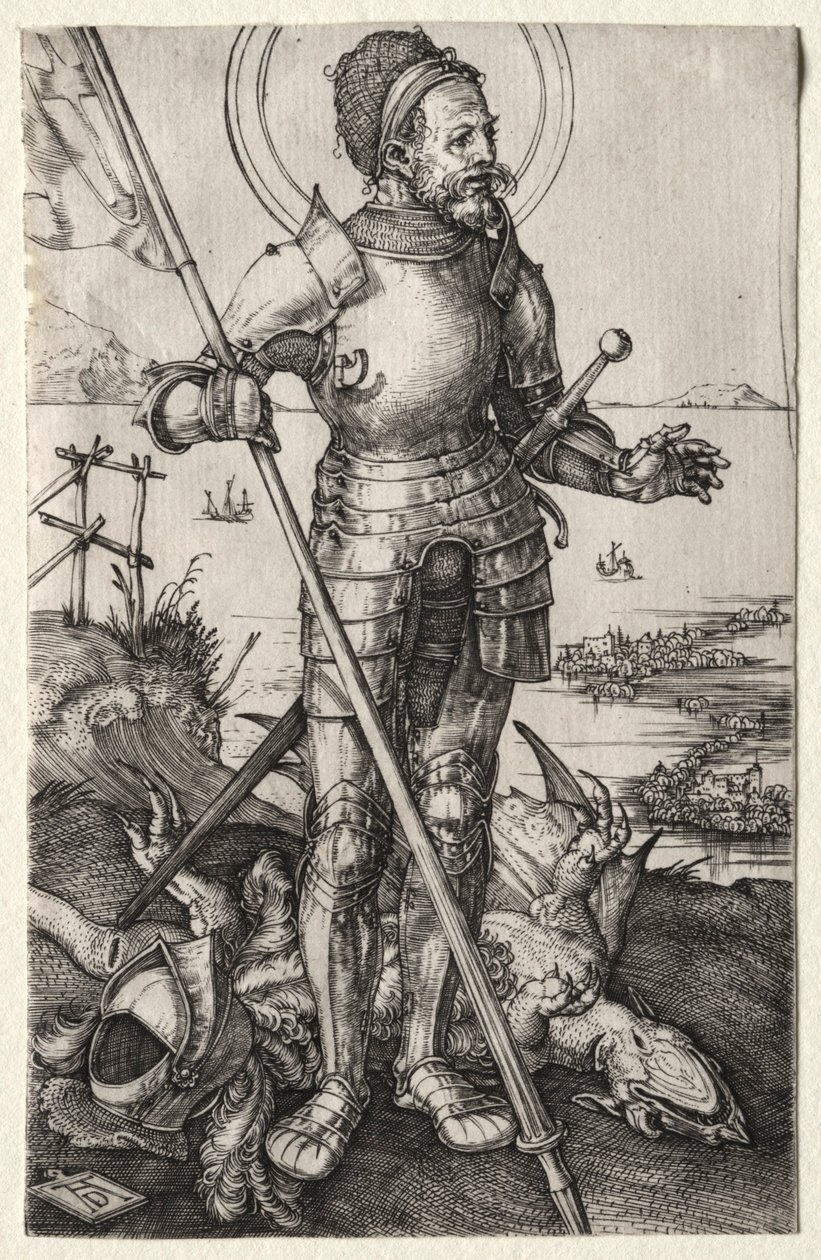 St. George til fods, ca. 1504-1505. af Albrecht Dürer