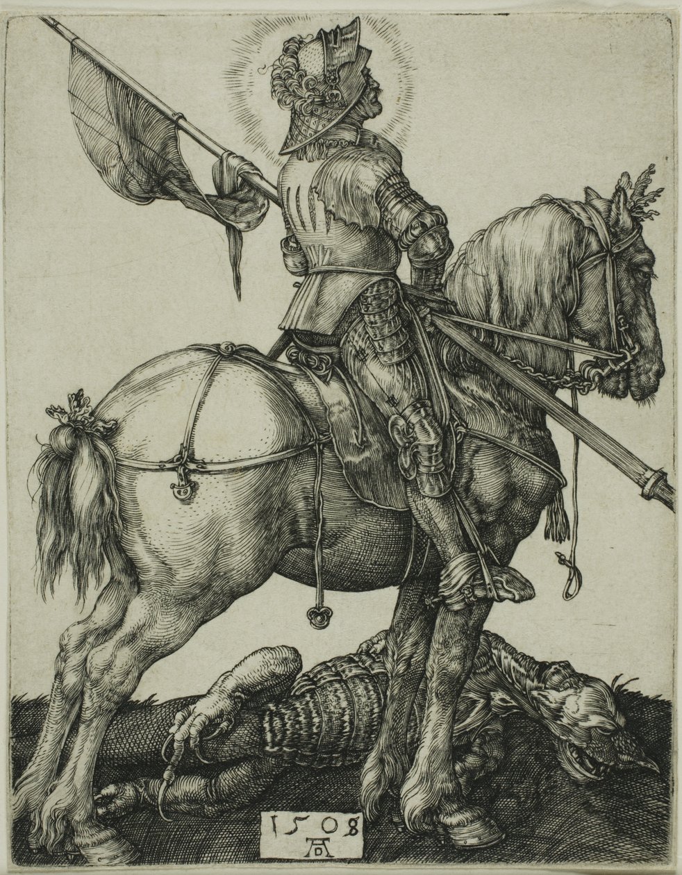 St. George til hest af Albrecht Dürer