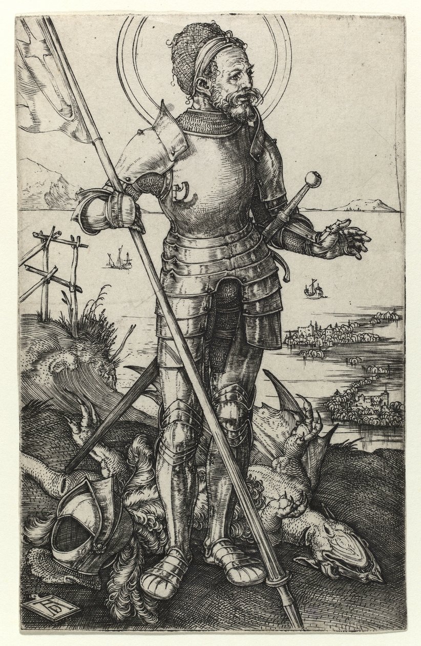St George stående, 1502 af Albrecht Dürer