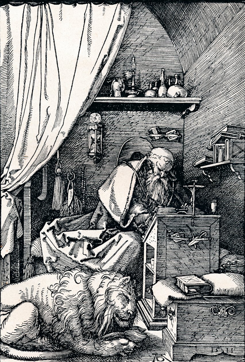 Sankt Hieronymus i hans celle, 1511 1906 af Albrecht Dürer