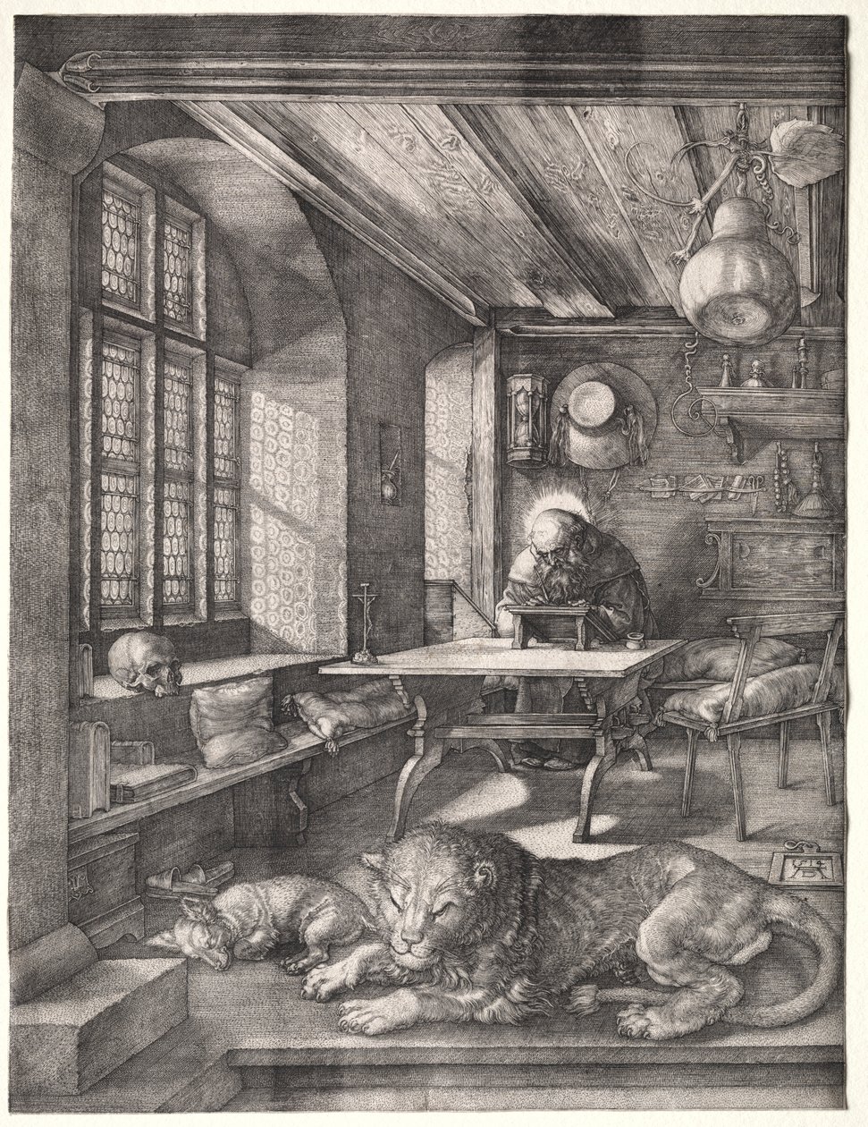 St. Hieronymus i hans studie af Albrecht Dürer