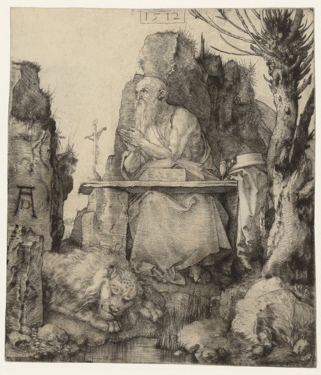 Sankt Jerome i ørkenen Sankt Hieronymus i ørkenen af Albrecht Dürer