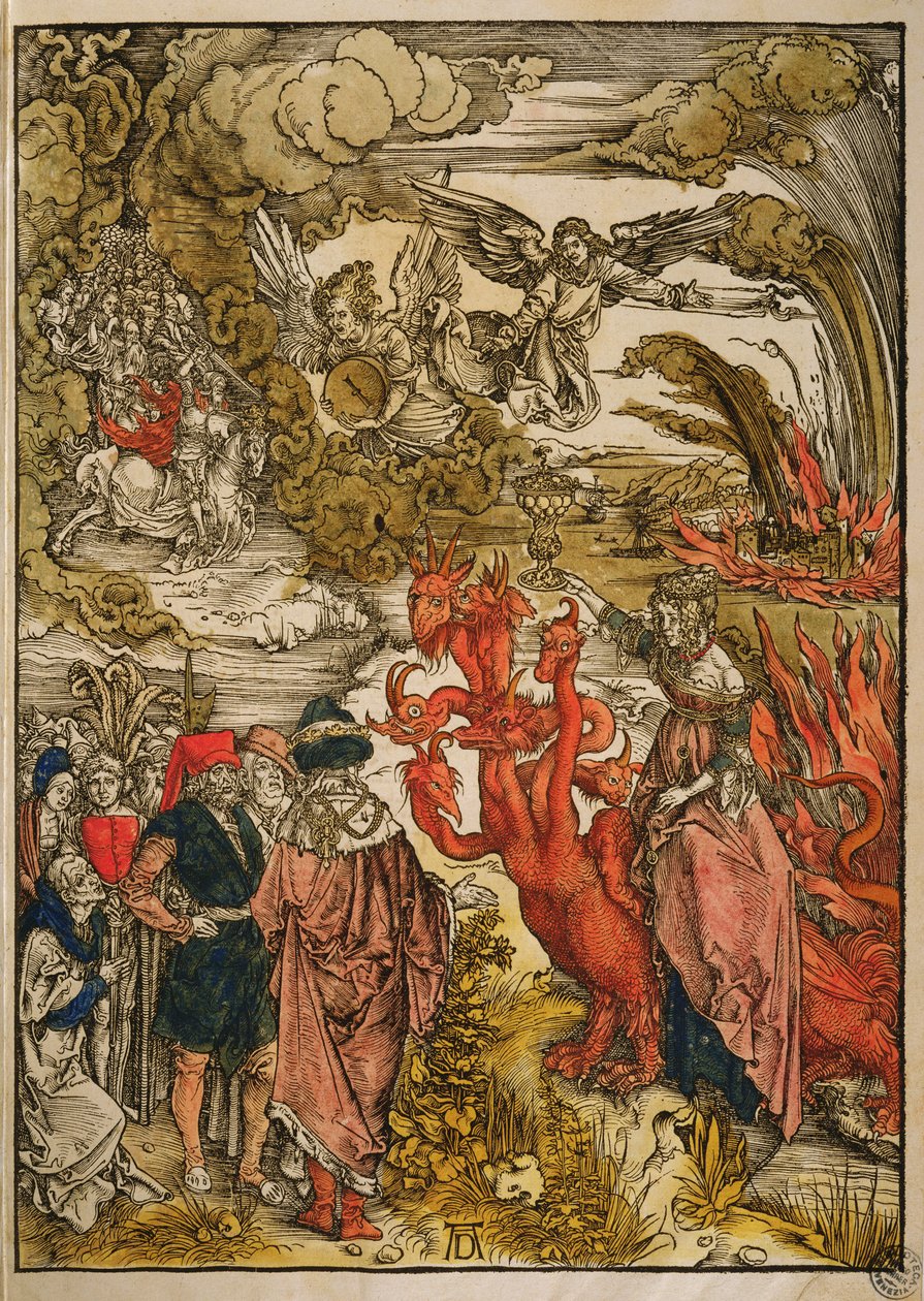 Johannes i ørkenen, 1498 (farvetræsnit) af Albrecht Dürer