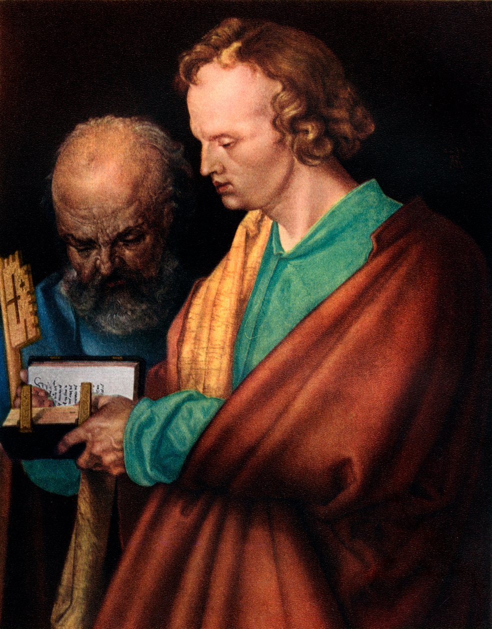Sankt Johannes med Sankt Peter, detalje, 1526, 1936 af Albrecht Dürer