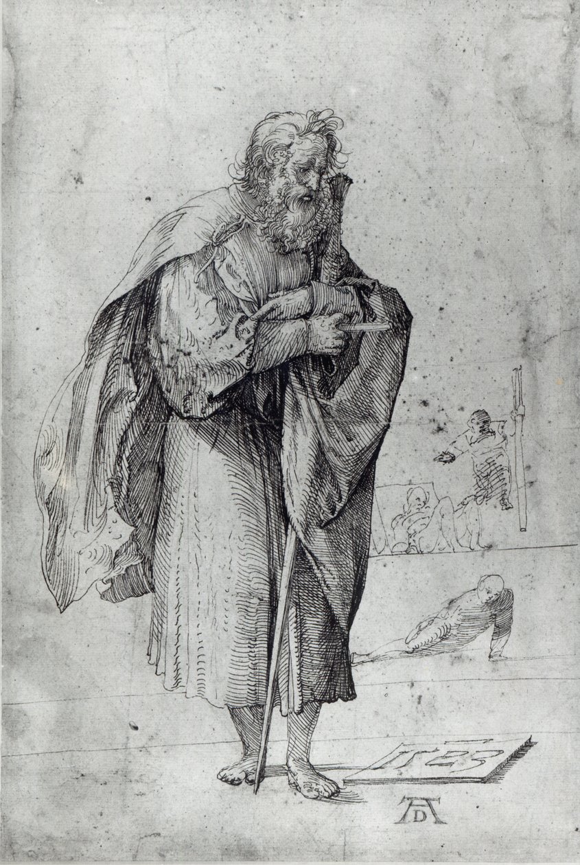St. Paul, 1523 (pen og blæk på papir) af Albrecht Dürer