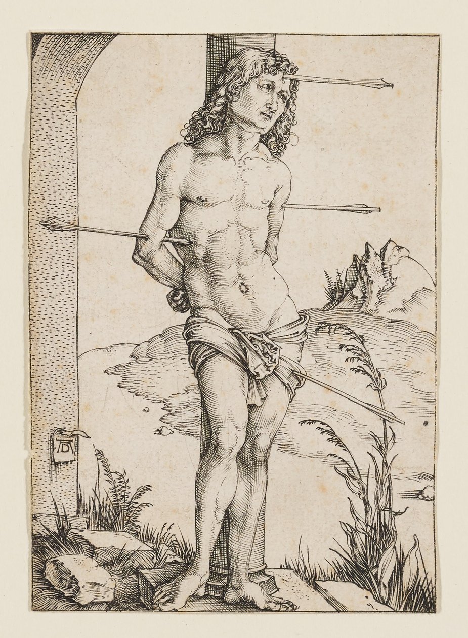 Den hellige Sebastian bundet til en søjle af Albrecht Dürer