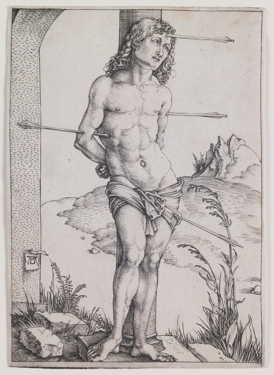 Sankt Sebastian ved søjlen af Albrecht Dürer