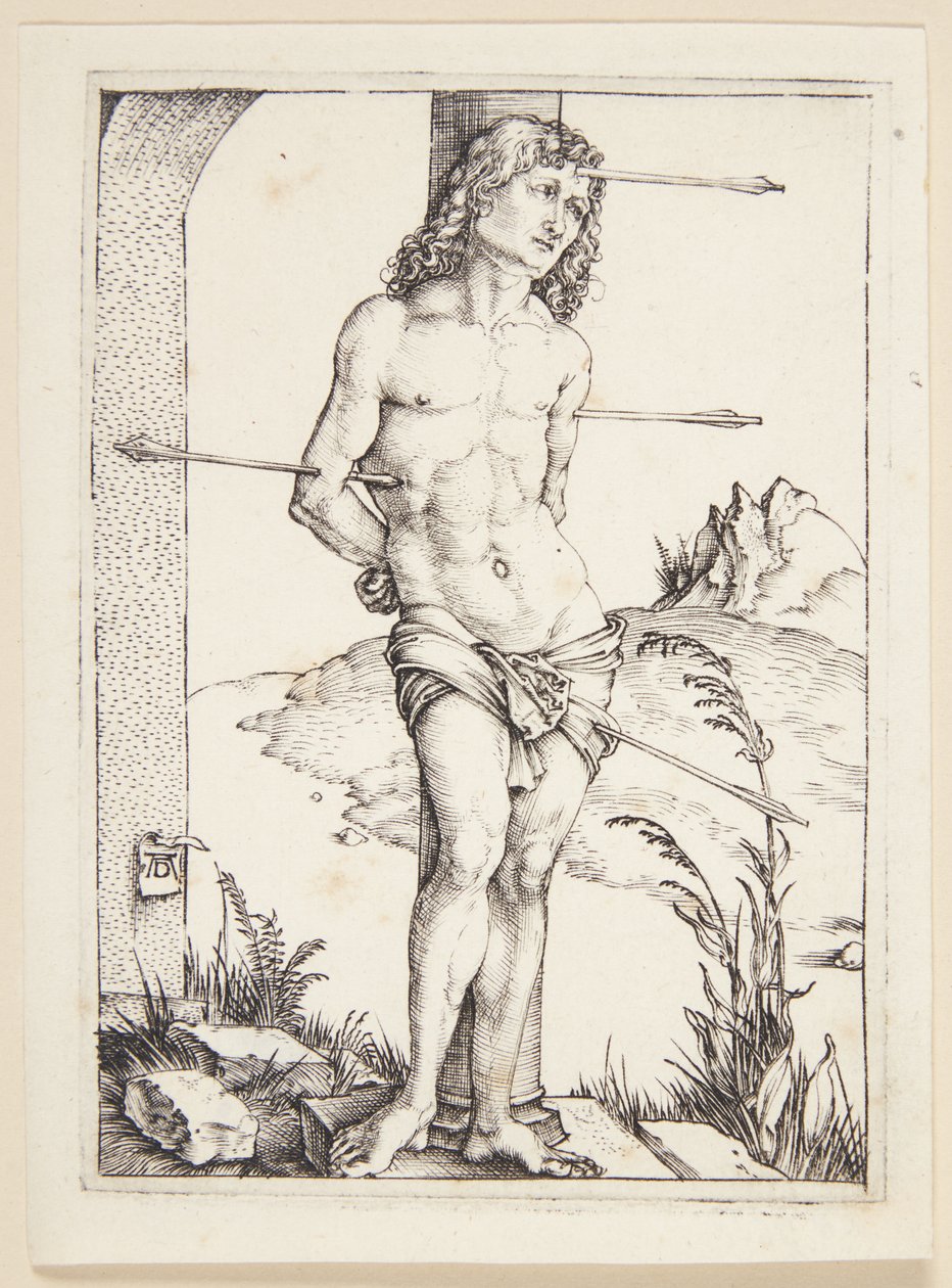 Sankt Sebastian ved kolonnen af Albrecht Dürer