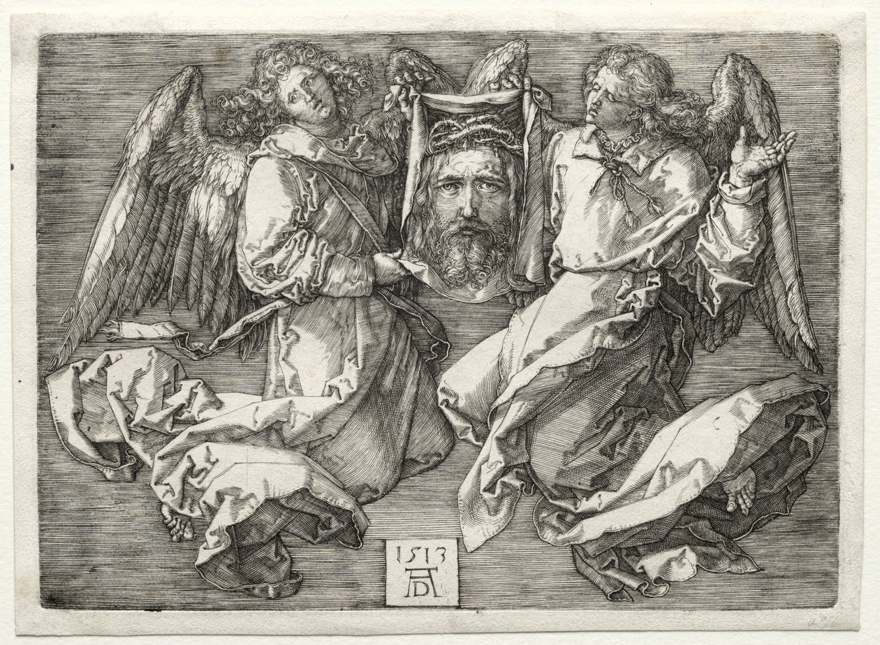 Sudarium vist af to engle. af Albrecht Dürer