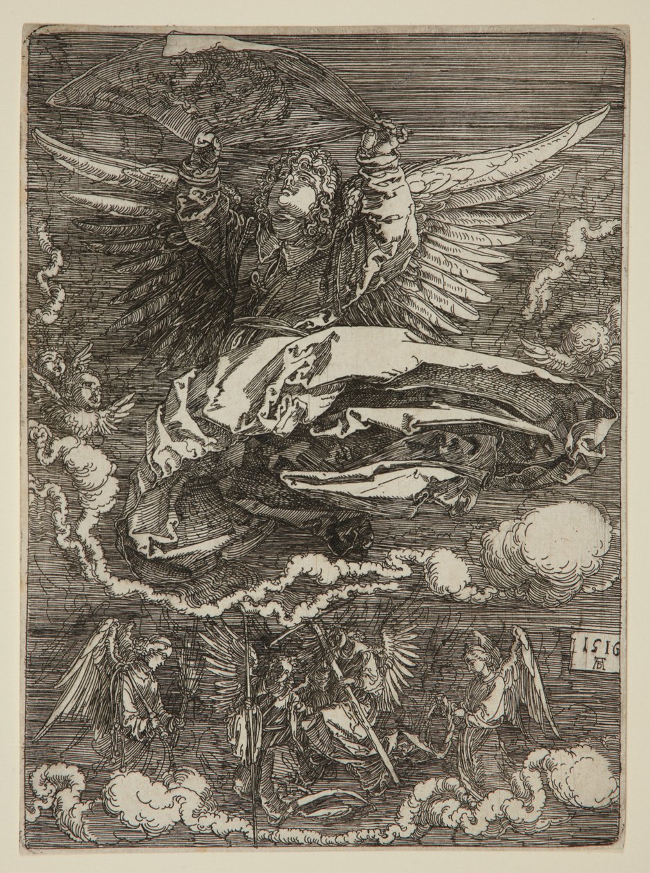 Svededug udspændt af en engel af Albrecht Dürer