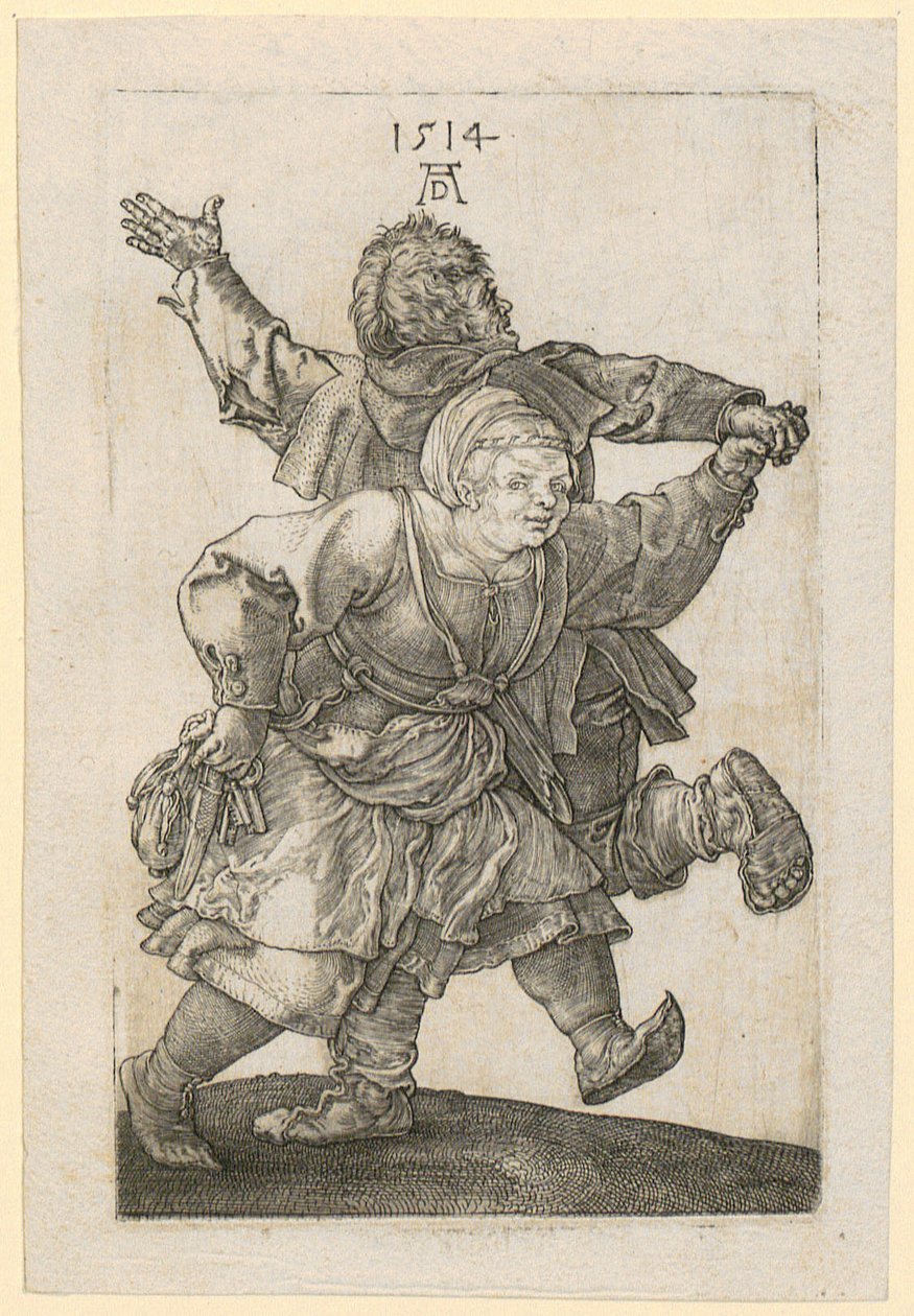 Dansende bondepar af Albrecht Dürer