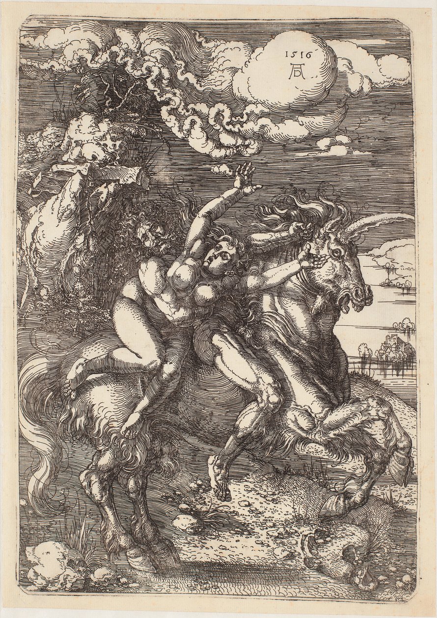 Bortførelsen af Proserpina af Albrecht Dürer