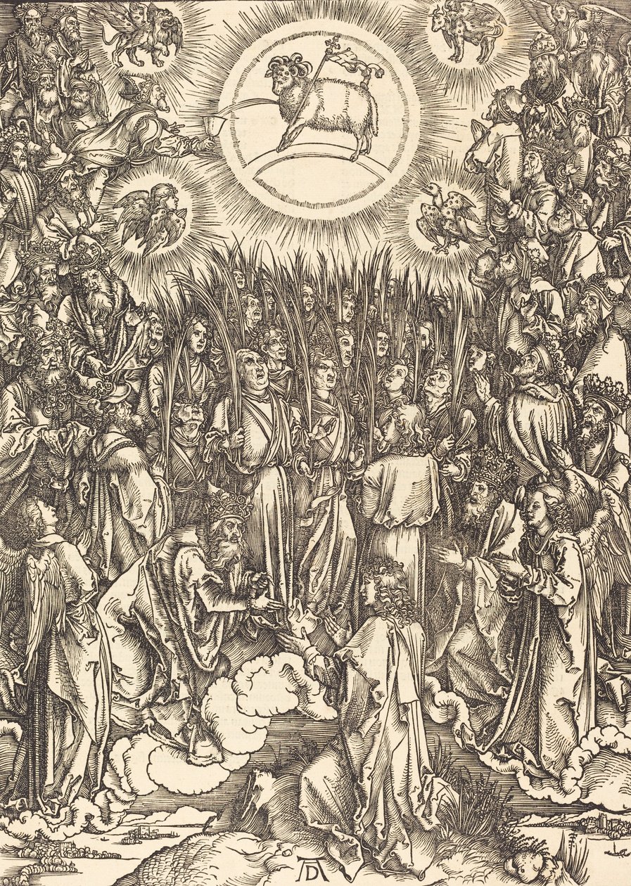 Lammets tilbedelse, 1498. af Albrecht Dürer