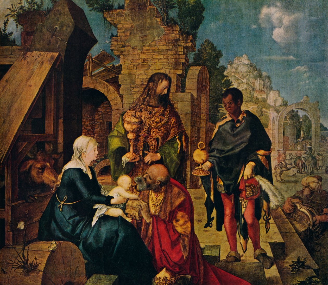 Magiernes tilbedelse, 1504 af Albrecht Dürer
