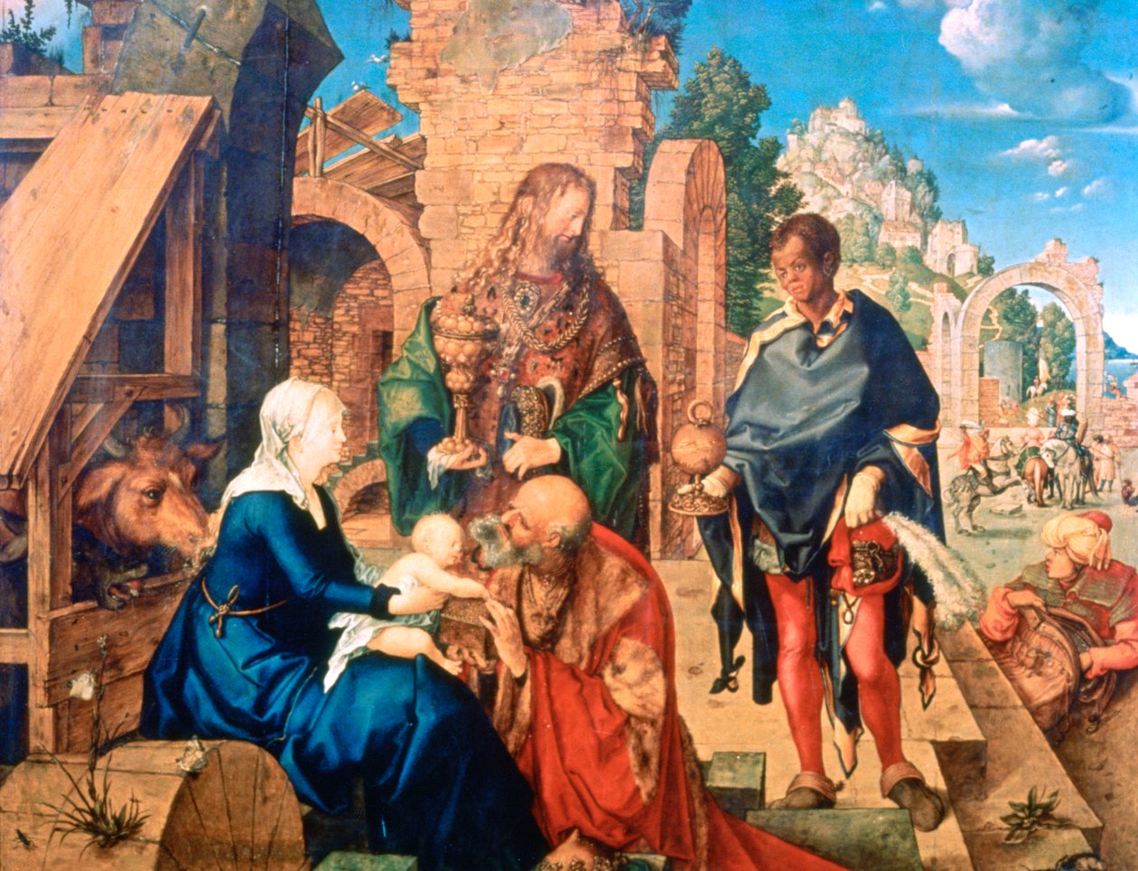 Magiernes tilbedelse, 1504 af Albrecht Dürer