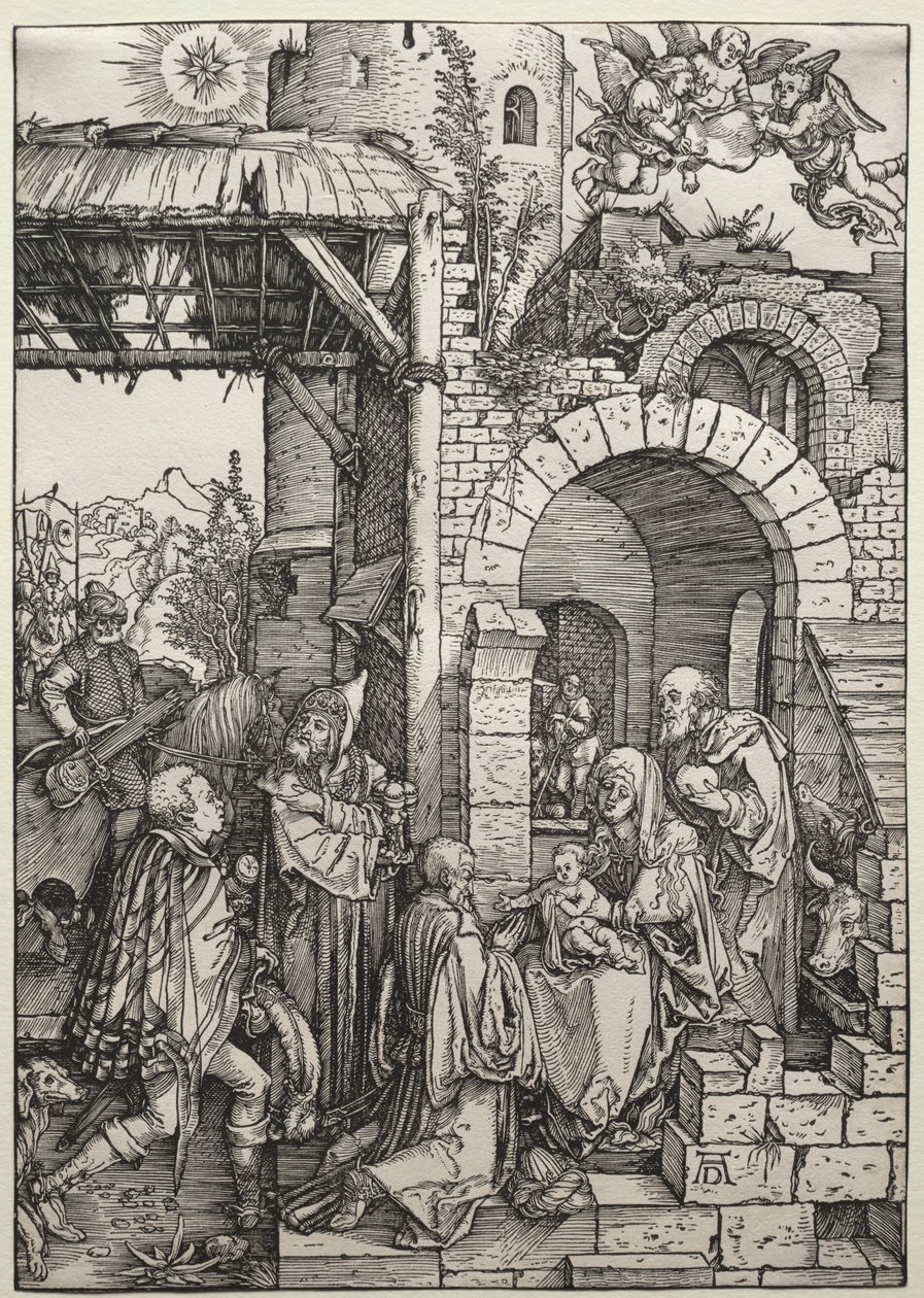 Magiernes tilbedelse, ca. 1501-1503. af Albrecht Dürer