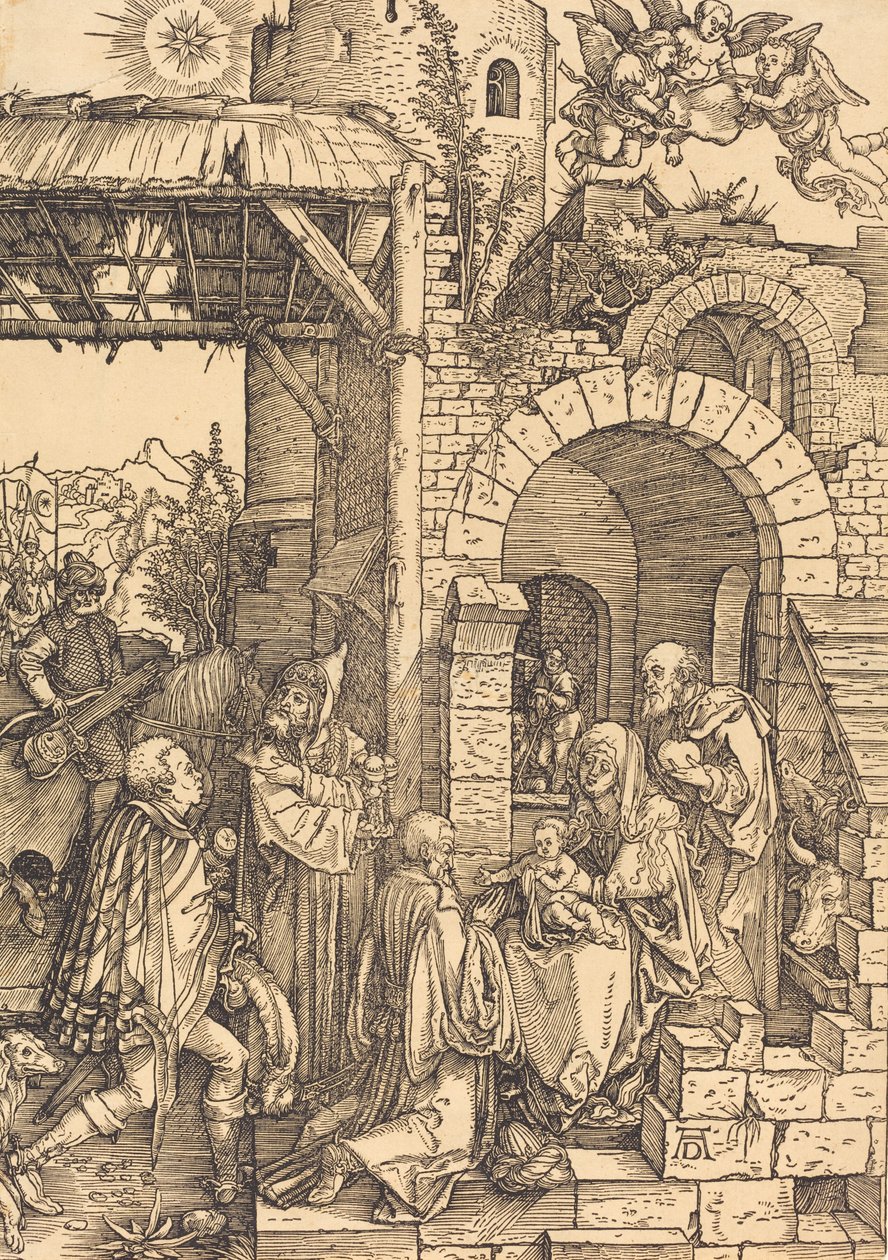Magiernes tilbedelse, ca. 15011503. af Albrecht Dürer
