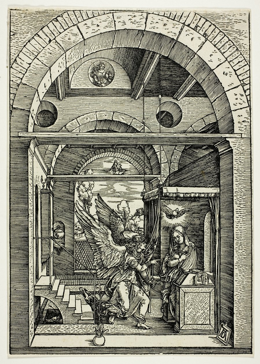 Bebudelsen, fra Jomfruens liv af Albrecht Dürer
